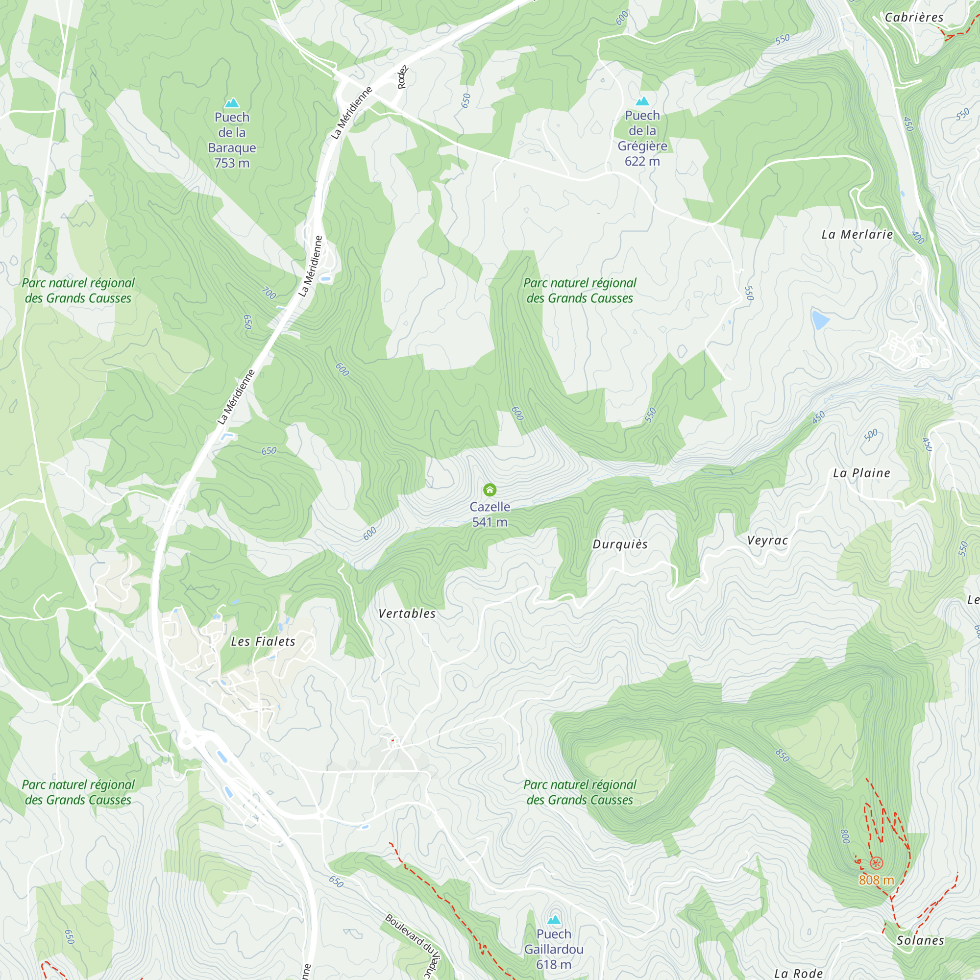 Cazelle map