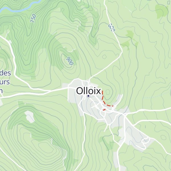 Map of Gîte Maison de la Monne