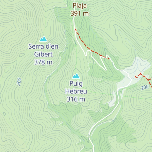 Map of Puig Hebreu