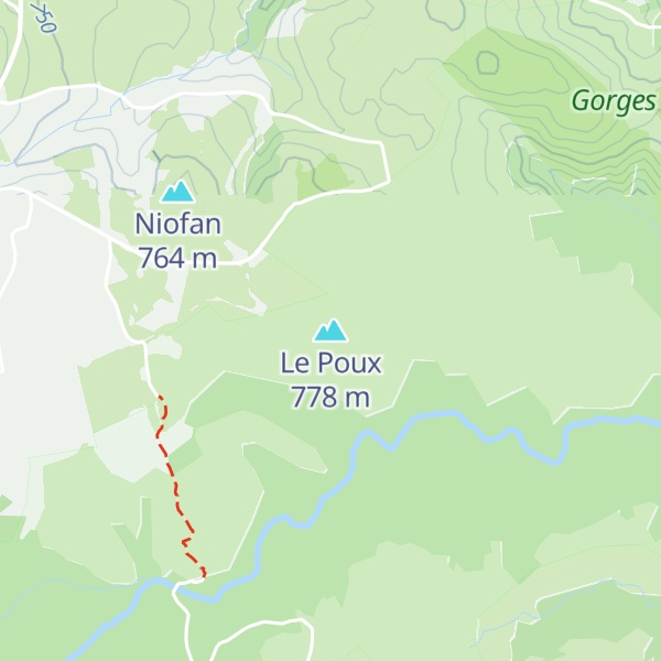 Map of Le Poux