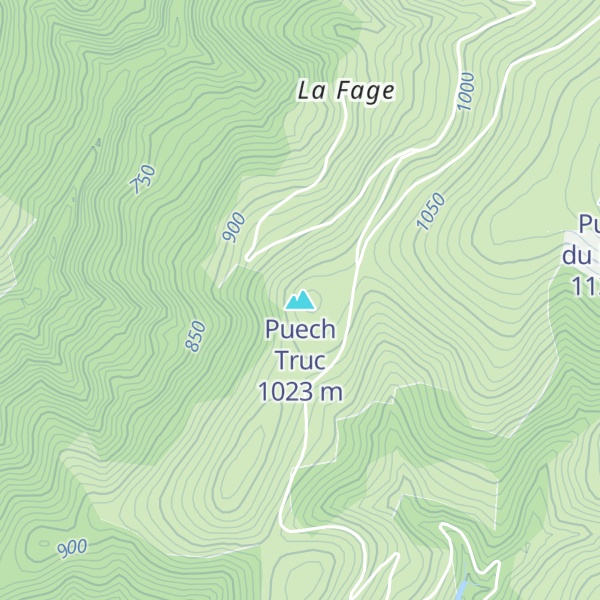 Map of Puech Truc
