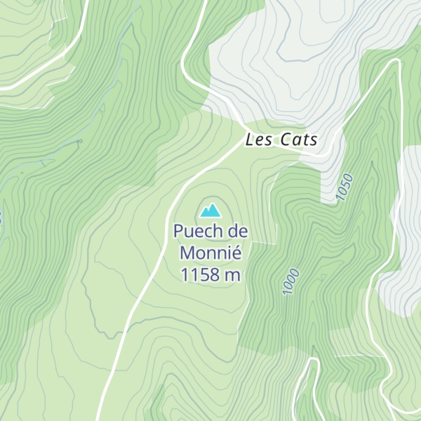 Map of Puech de Monnié