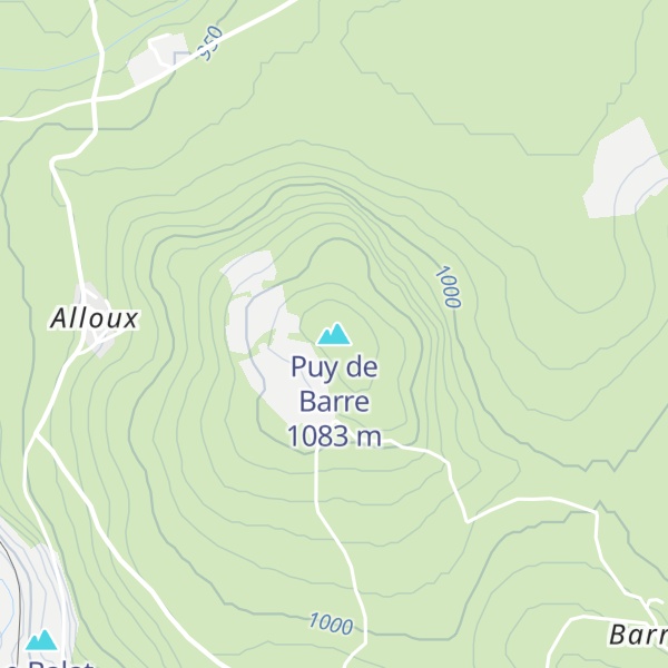 Map of Puy de Barre