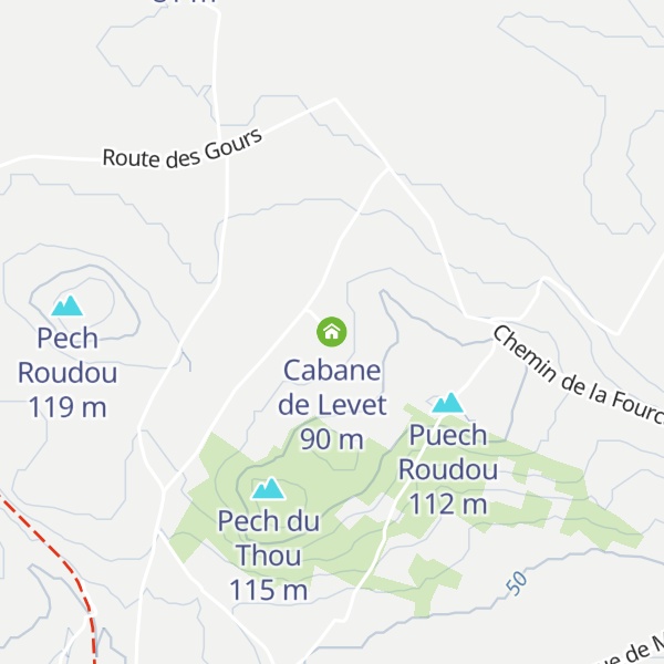 Map of Cabane de Levet