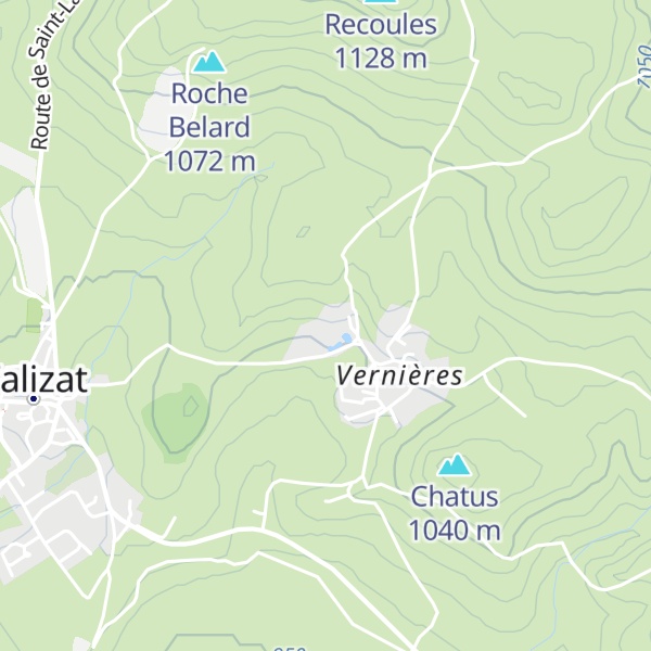 Map of Gîte du Château de Vernières