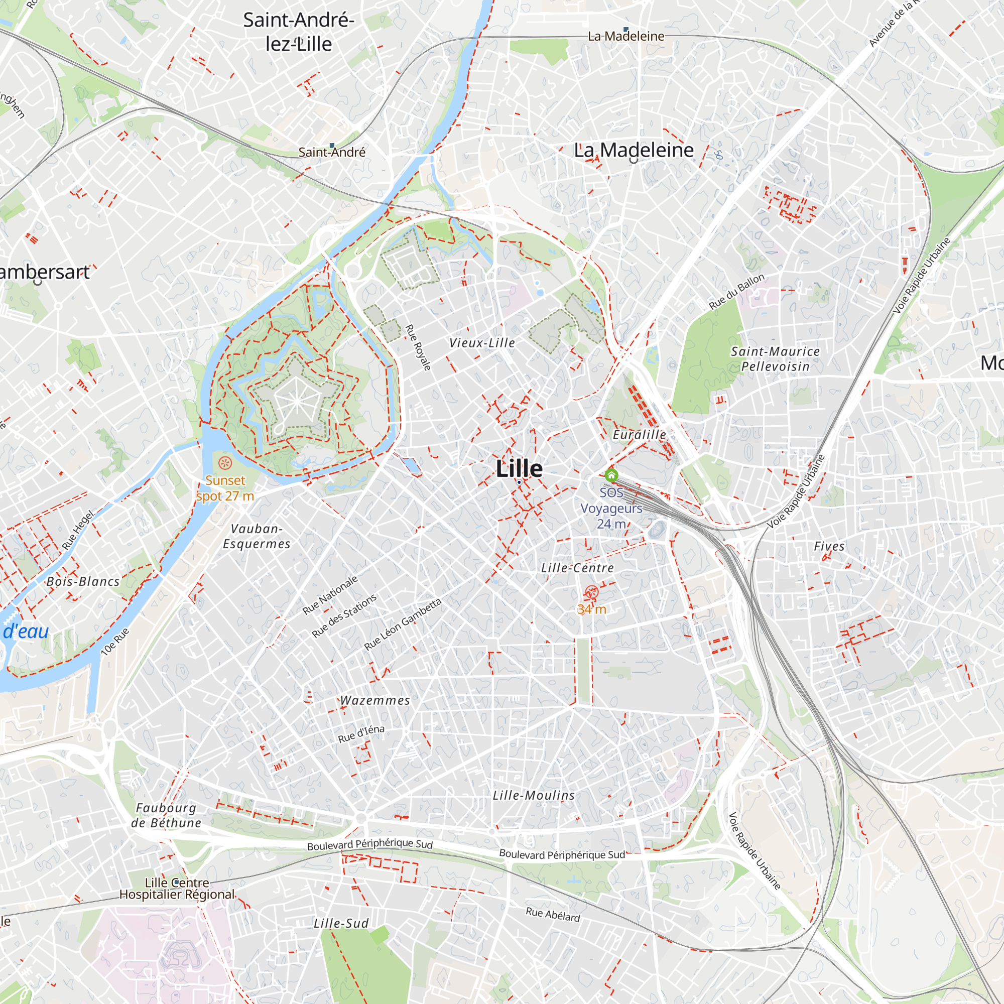 L'Office de Tourisme de Lille map