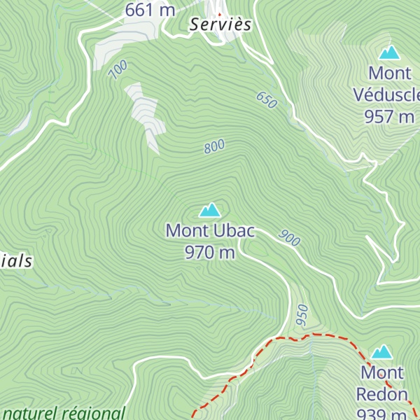 Map of Mont Ubac