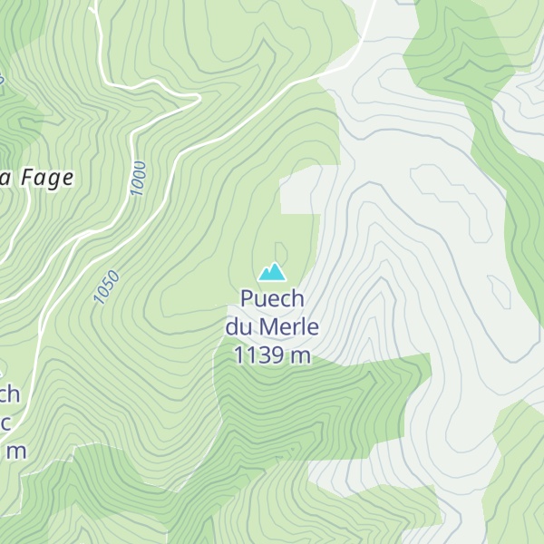 Map of Puech du Merle