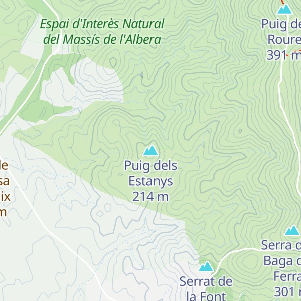 Map of Puig dels Estanys