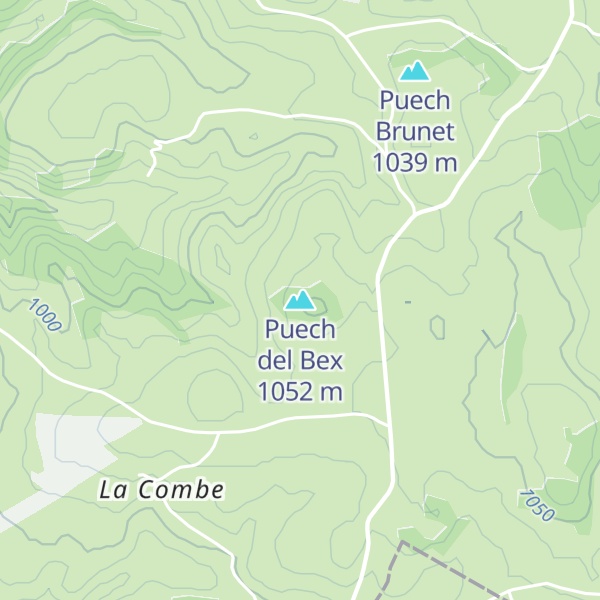 Map of Puech del Bex
