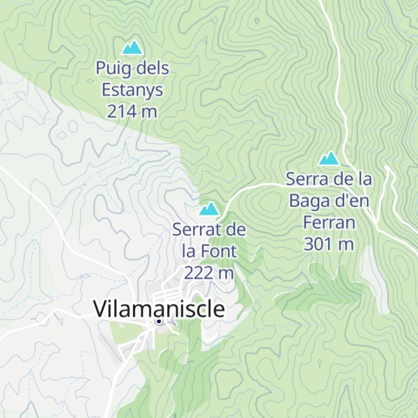 Map of Serrat de la Font