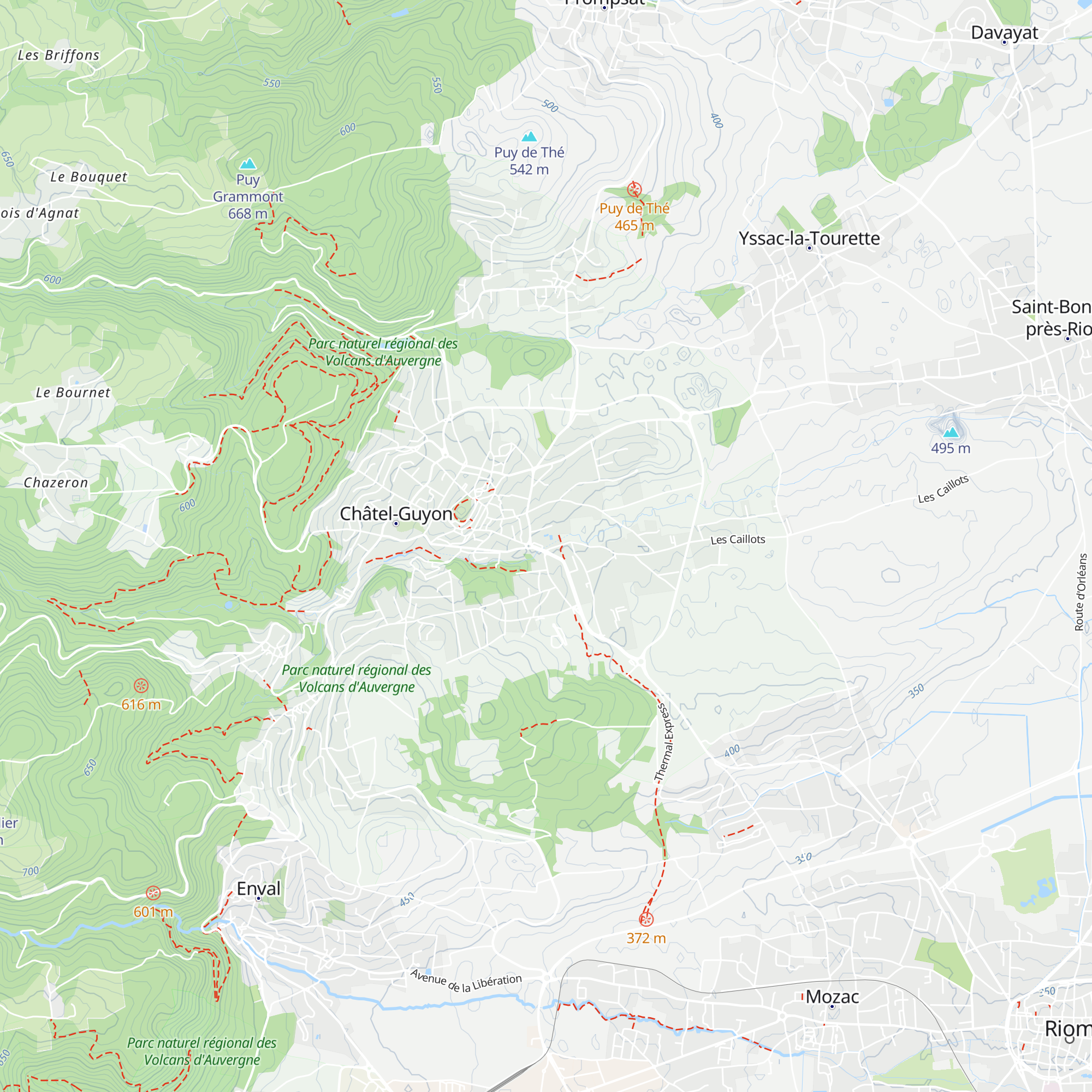 Office de tourisme Terra Volcana – Bureau de Châtel-Guyon map