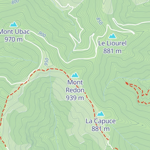 Map of Mont Redon