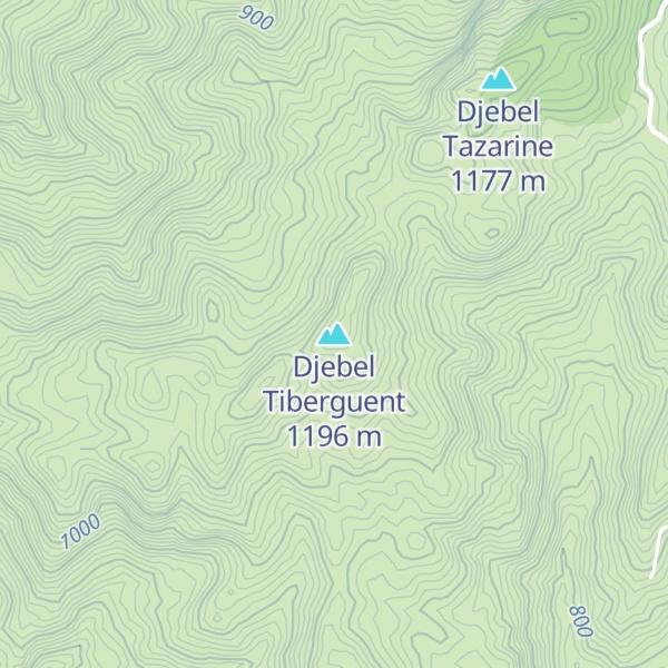 Map of Djebel Tiberguent