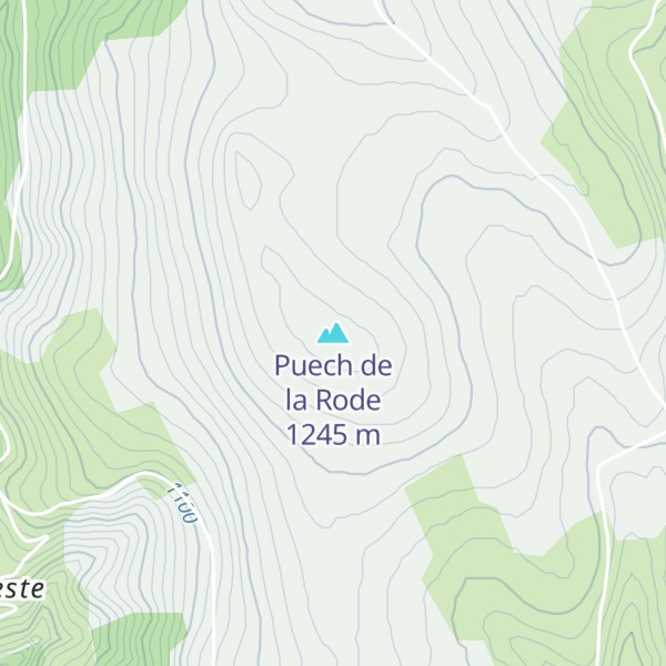 Map of Puech de la Rode