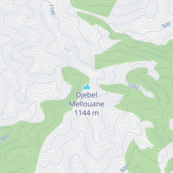 Map of Djebel Mellouane