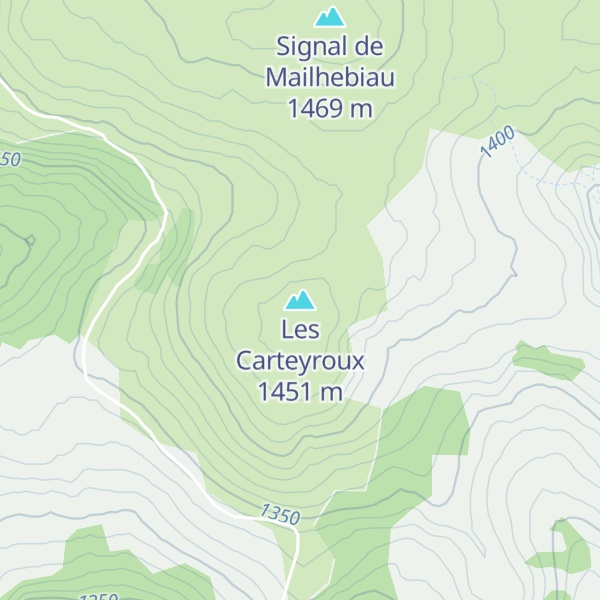 Map of Les Carteyroux