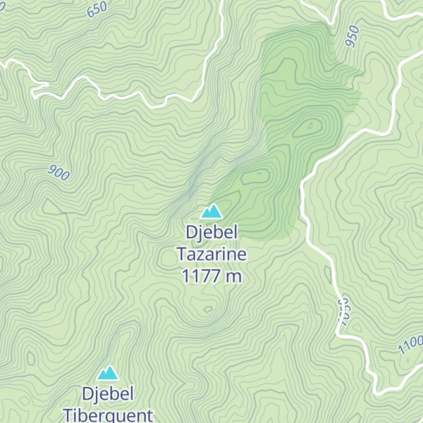 Map of Djebel Tazarine