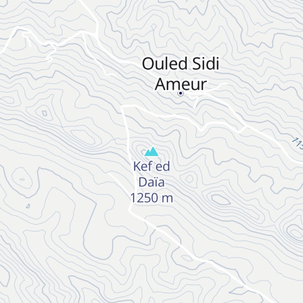 Map of Kef ed Daïa