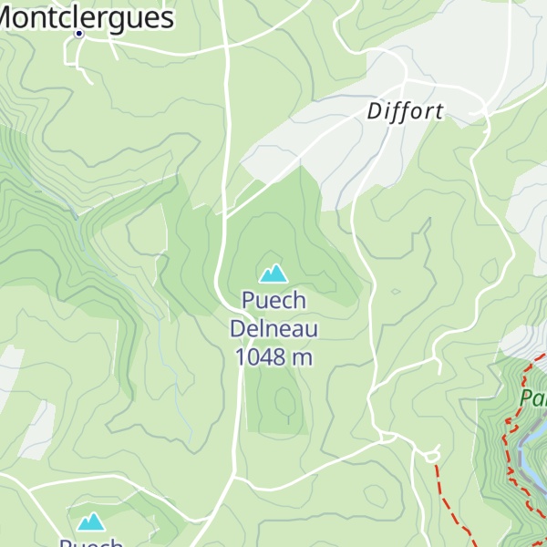 Map of Puech Delneau