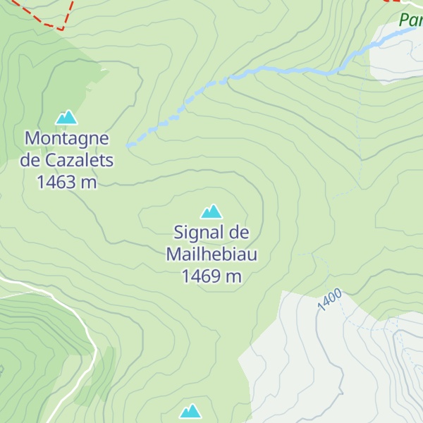 Map of Signal de Mailhebiau