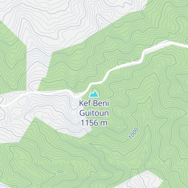 Map of Kef Beni Guitoun