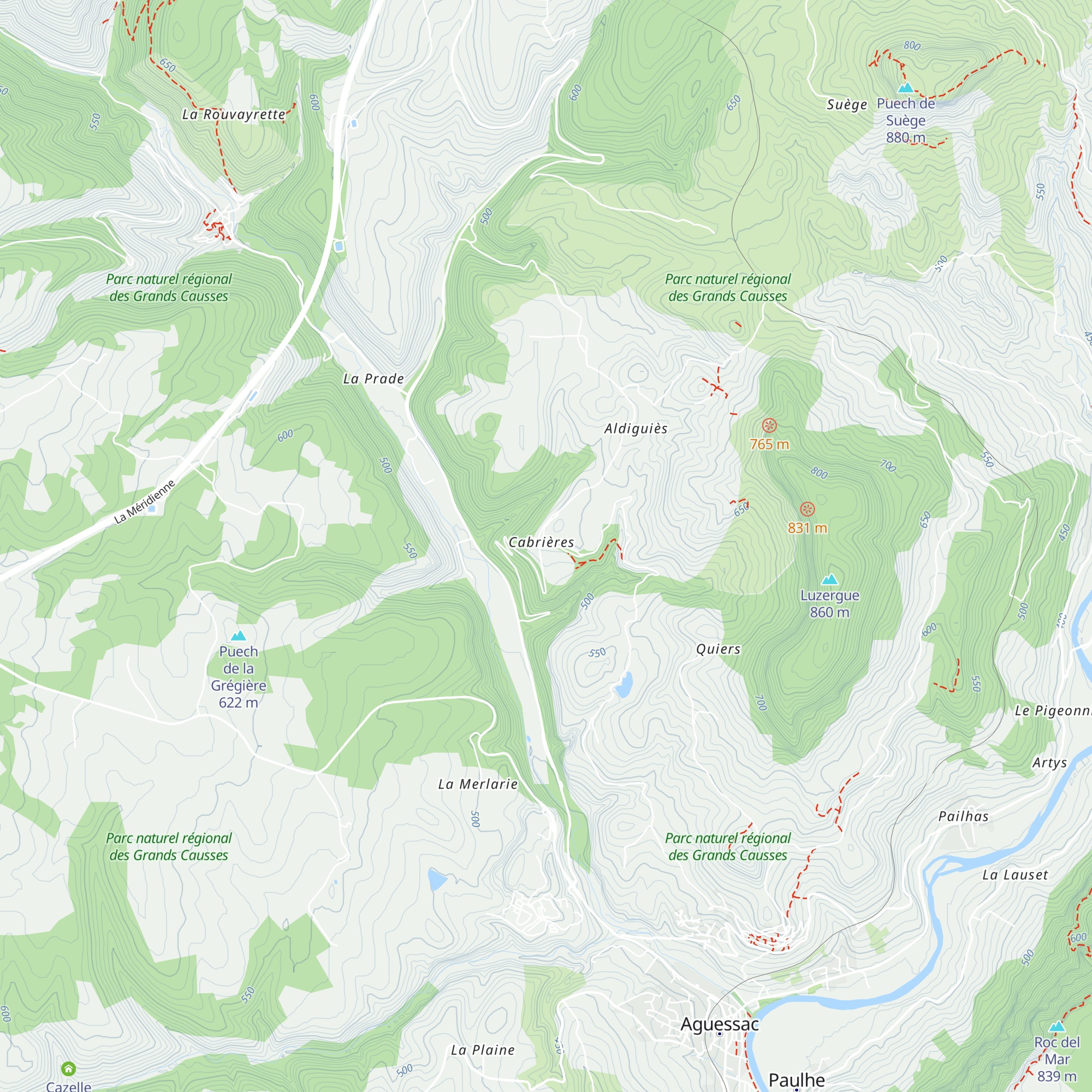 Gîte de Cabrières map