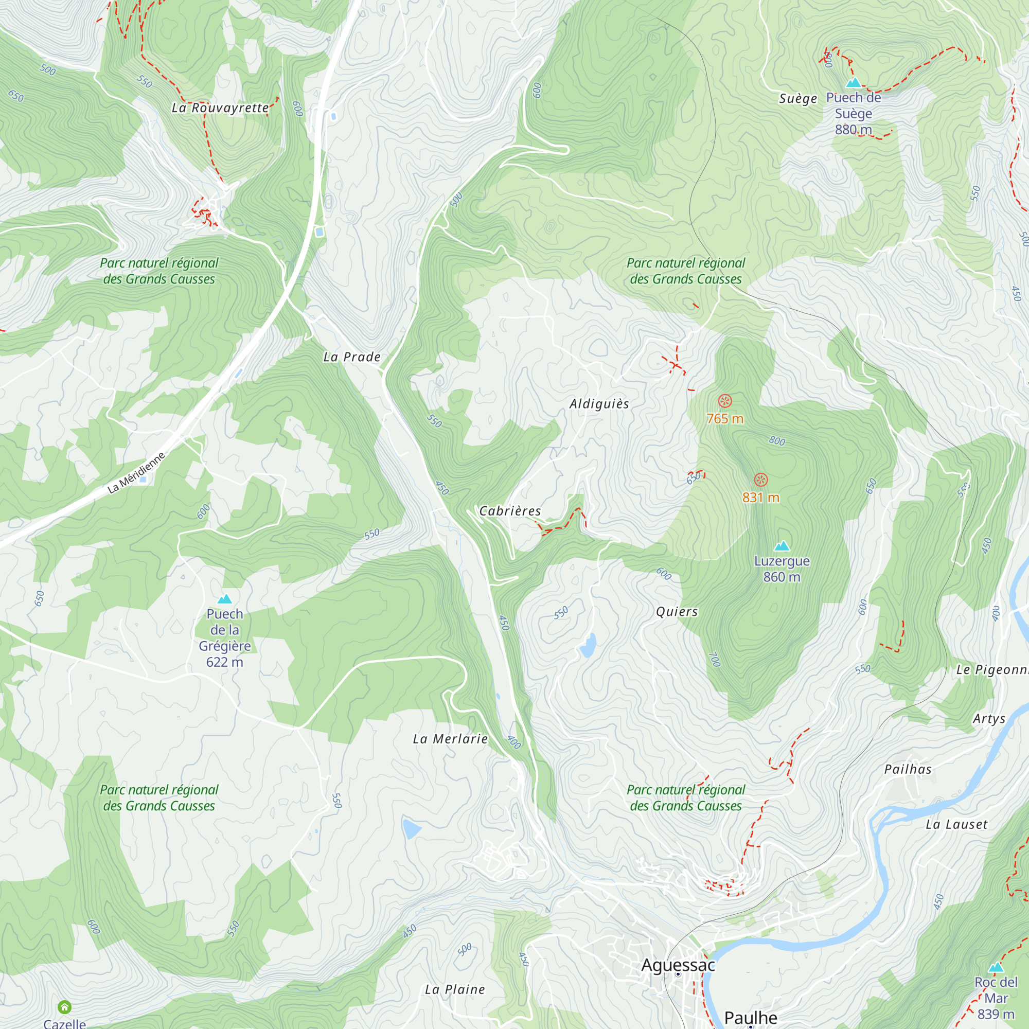 Gîte de Cabrières map