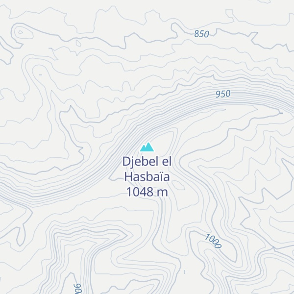 Map of Djebel el Hasbaïa