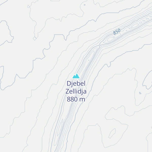 Map of Djebel Zellidja