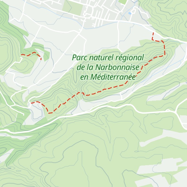 Map of Cague-Loup
