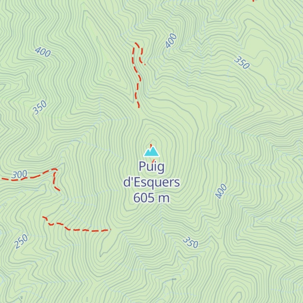 Map of Puig d'Esquers