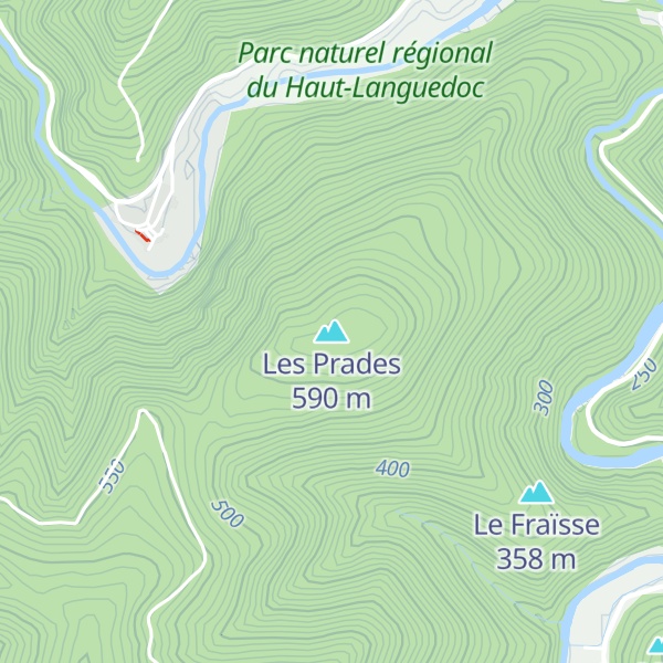 Map of Les Prades