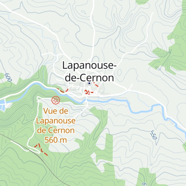 Map of Gîte La Jeanne