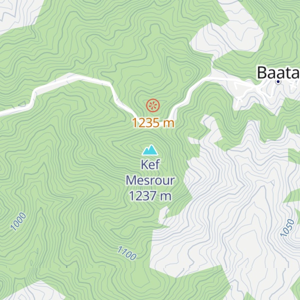 Map of Kef Mesrour