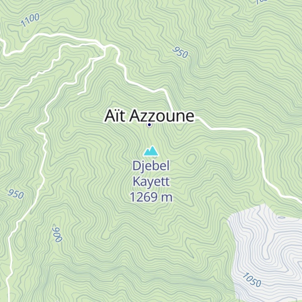 Map of Djebel Kayett