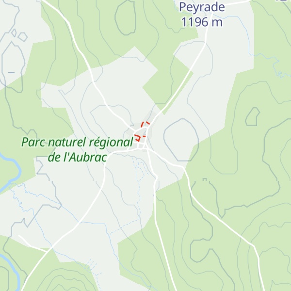 Map of Four à pain de Rieutort d'Aubrac