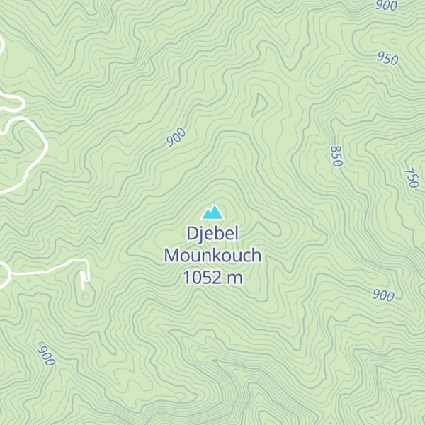 Map of Djebel Mounkouch
