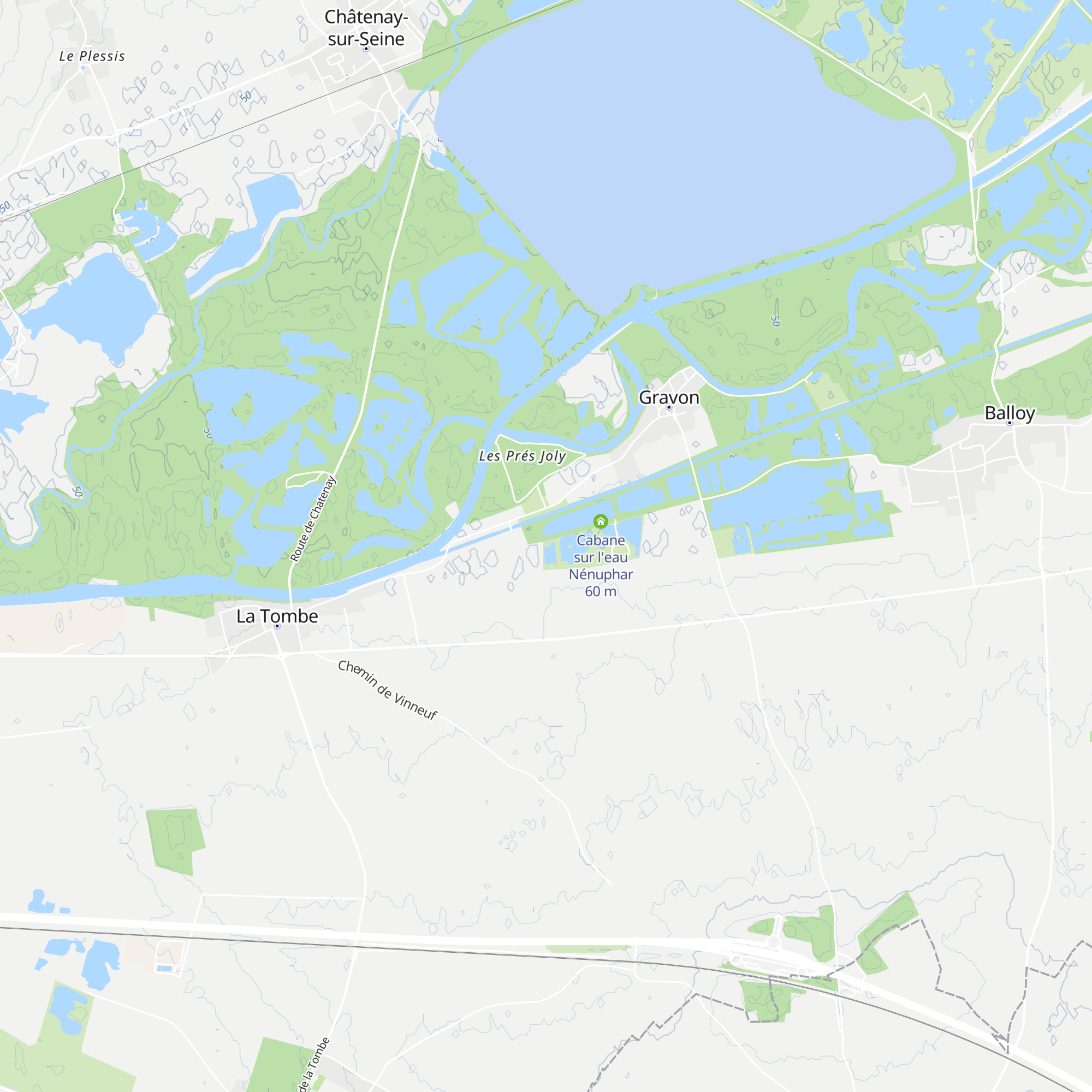 Cabane sur pilotis sauvage map
