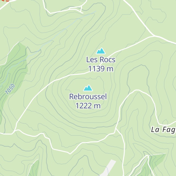 Map of Rebroussel