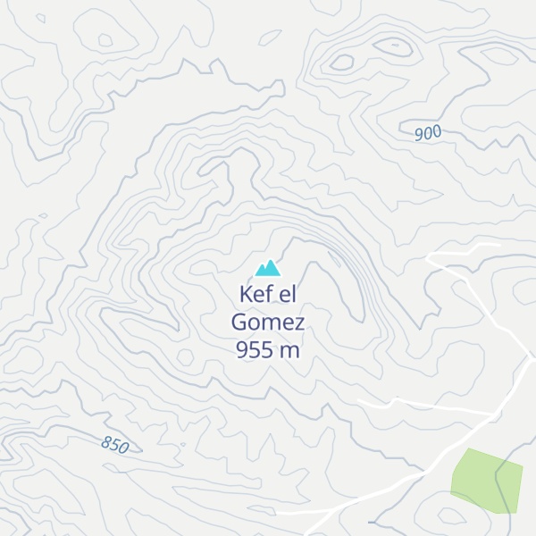 Map of Kef el Gomez