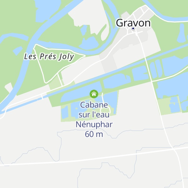 Map of Cabane sur l'eau Nénuphar