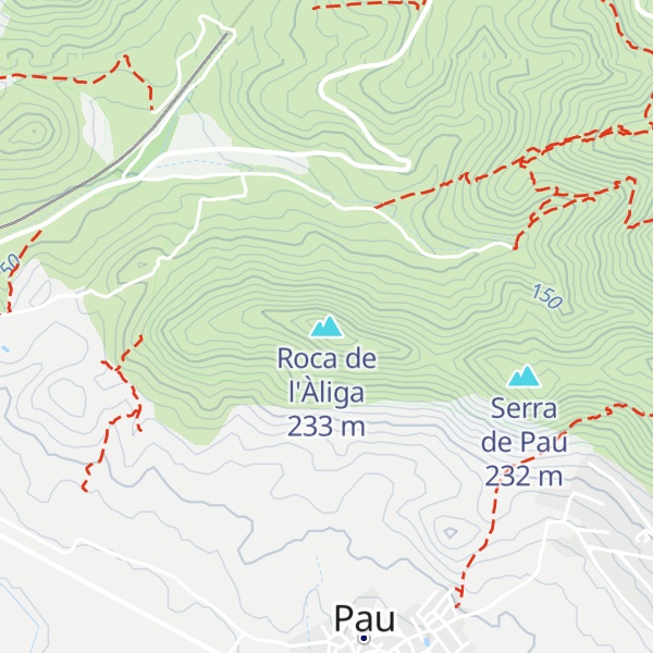 Map of Roca de l'Àliga