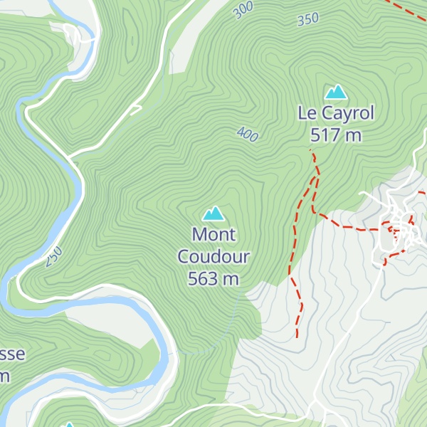 Map of Mont Coudour