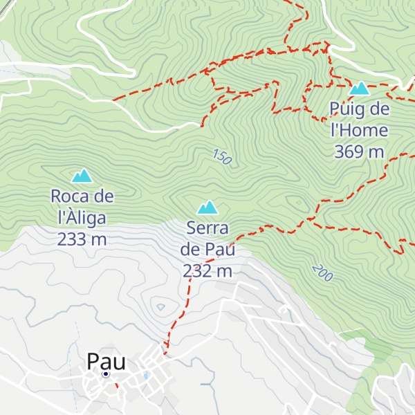 Map of Serra de Pau