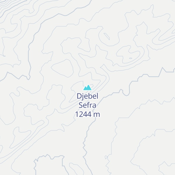 Map of Djebel Sefra