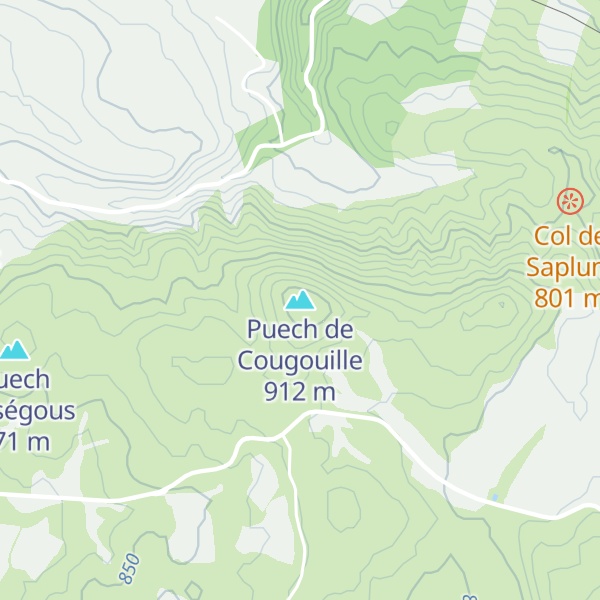 Map of Puech de Cougouille