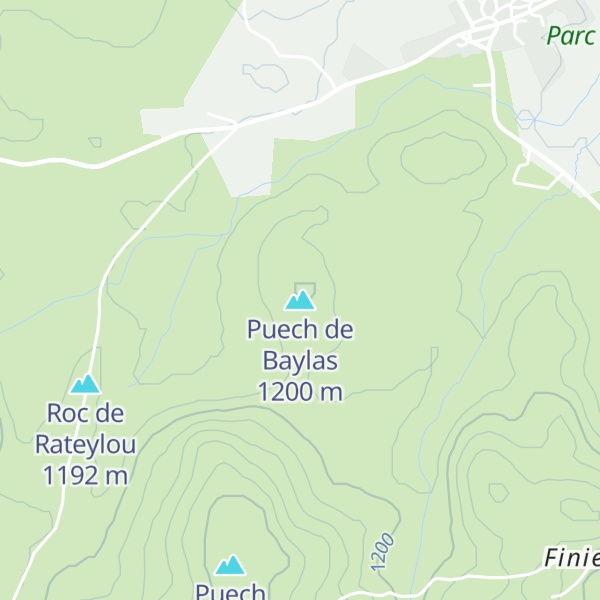 Map of Puech de Baylas