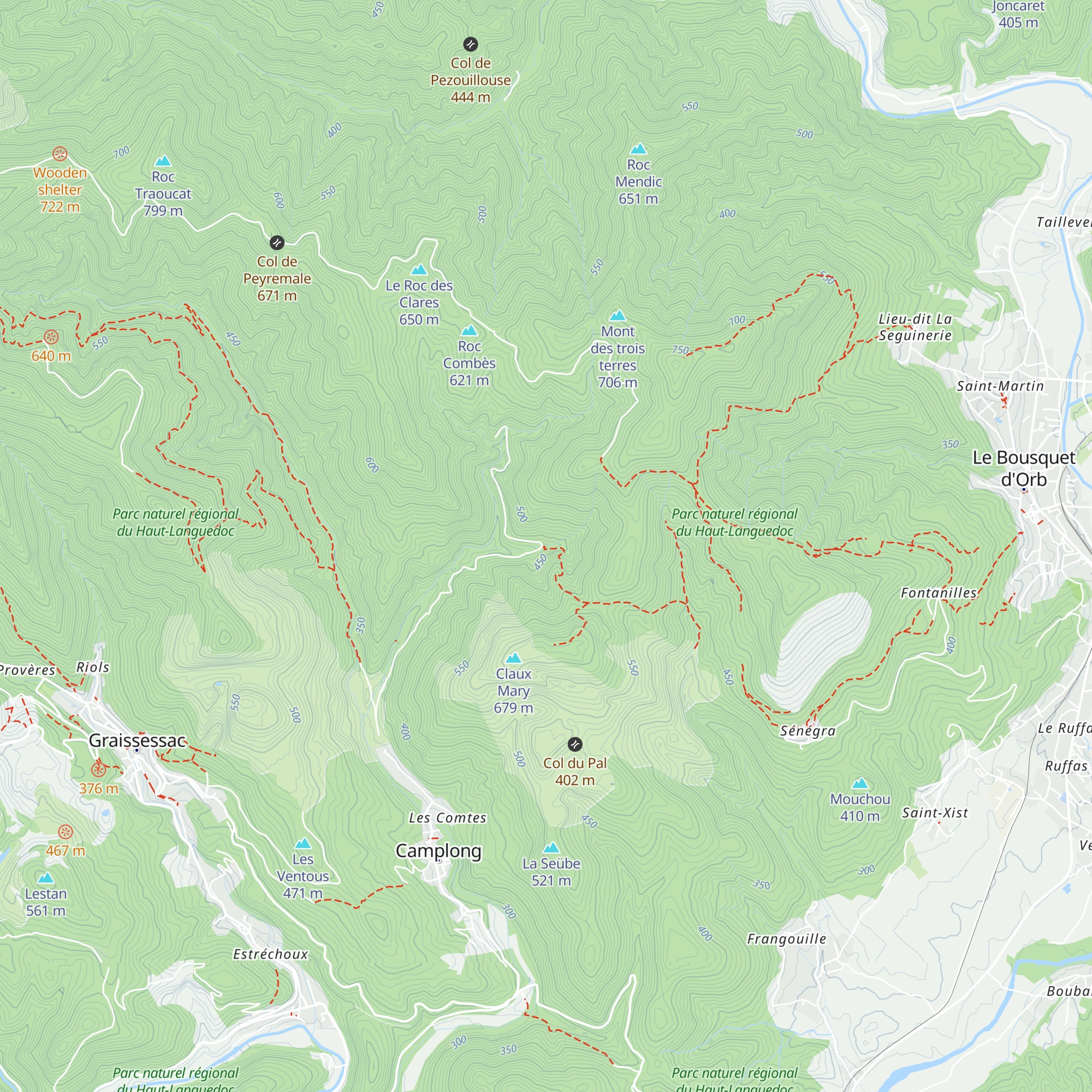 Jasse du Pont de Fer map