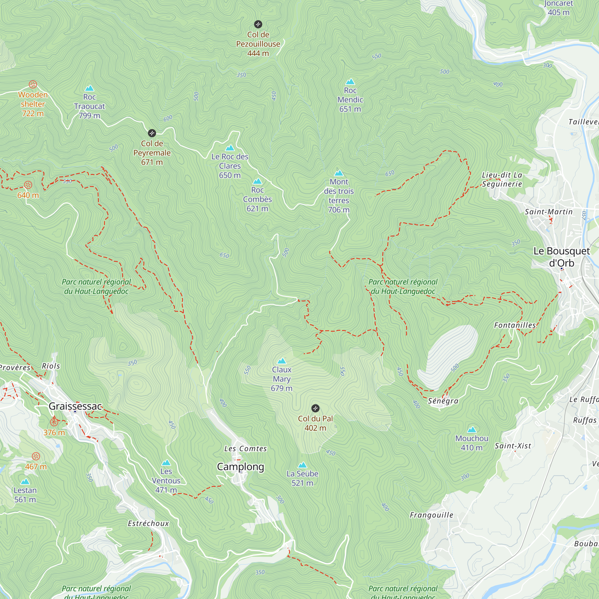 Jasse du Pont de Fer map